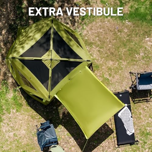 Carpa pop-up para camping 4 personas 96x96x80 pulg miniatura 7