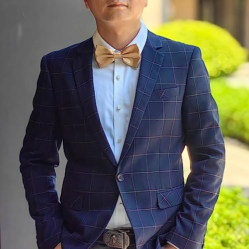 Image of Bow Tie for Men & Boys, Pre-Tied Bowtie Adjustable 9-18in, for Formal Tuxedo, Prom Party, Wedding