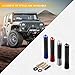 RGOAANC Car Short Antenna, Antenna for Truck, 3.14 inch Carbon Fiber A ntenna Kit with Screws, Universal Automotive Accessories Car Audio Antennas for AM/FM Radio Reception (Black, 3.14 inches)