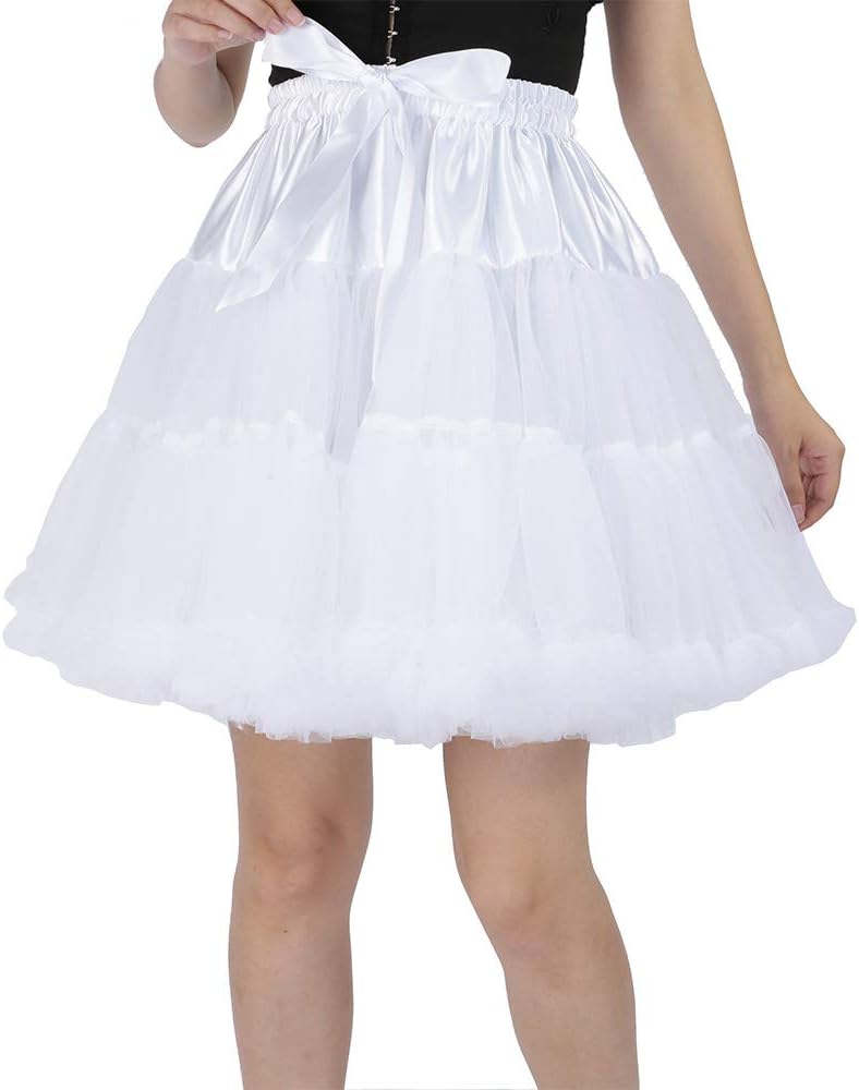 Tutu Skirt as Well as Petticoat above Knee Underskirt Tulle Crinoline slip
