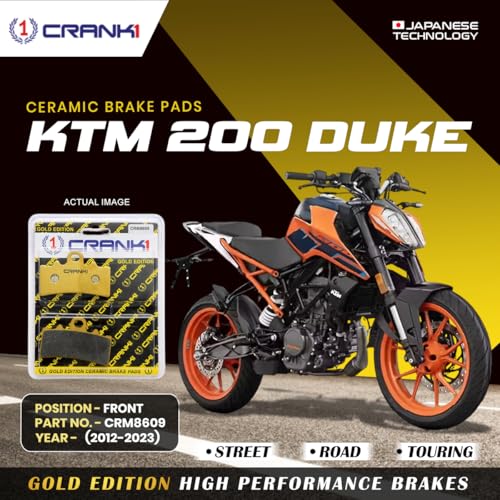 Image of Ceramic Brake Pads Compatible For KTM 250 Duke (2012-2023) - Front - CRM8609-1 Set
