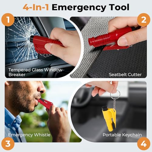 PIFOOG 12-Pack Keychain Escape Tool