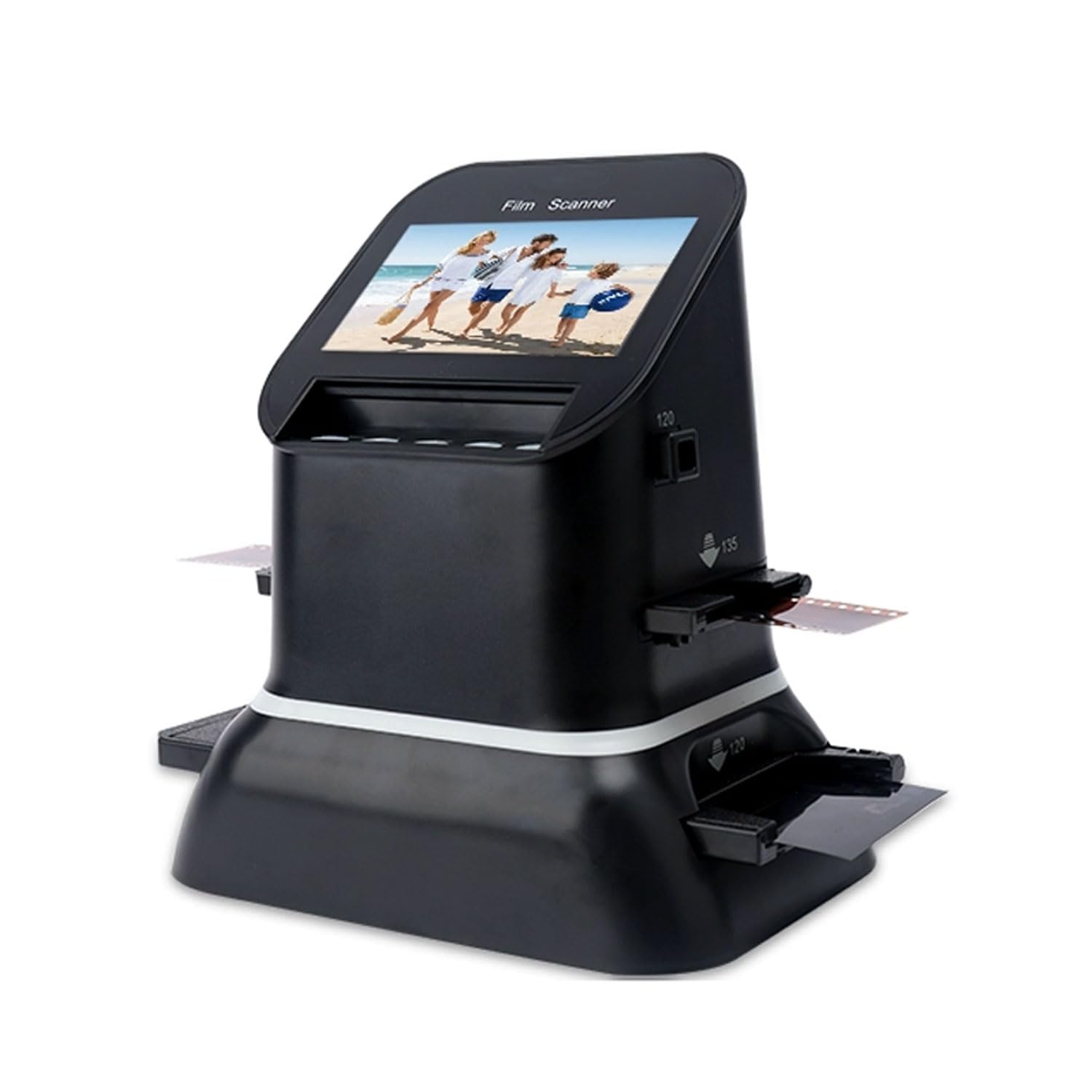 Scanner De Diapositives De Film Numérique 4,3 Pouces, Scanner De Film Haute Résolution 22 MP, Convertit 35 Mm, 135 126 127 Négatifs Et Diapositives en JPEG Numérique, pour La Maison, Le Bureau