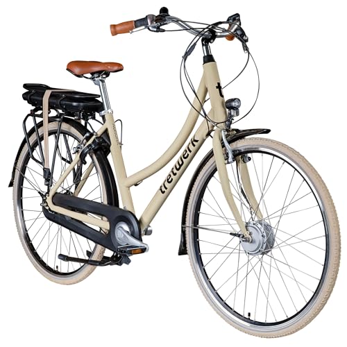 Tretwerk Aurora E Bike 28 Zoll Pedelec Damen Herren 155-185 cm Elektrofahrrad 522 Wh E Fahrrad Damenfahrrad 7 Gang (Elfenbein, 50 cm) Tretwerk Aurora E Bike 28 Zoll Pedelec Damen Herren 155-185 cm Elektrofahrrad 522 Wh E Fahrrad Damenfahrrad 7 Gang (Elfenbein, 50 cm)