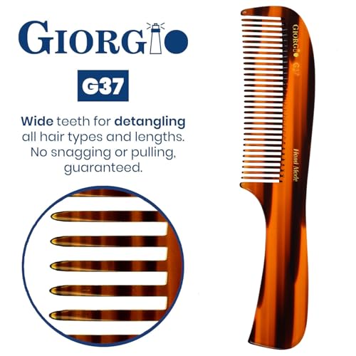 Peine Giorgio G37 grande de dientes gruesos para cabello grueso miniatura 4