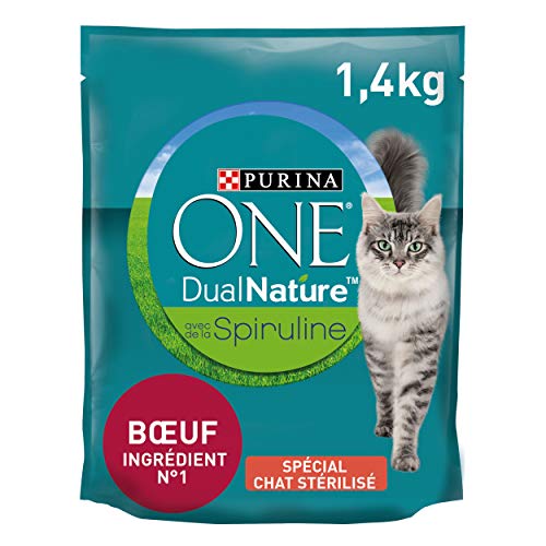 One Croquettes au boeuf pour chat stérilisé - Le sachet de 1,4kg