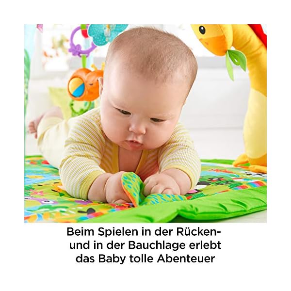 Fisher-Price Jumperoo Baby-Spielcenter mit Lichtern, Geräuschen und Musik, interaktiver Wippsitz für Babys, Hüpf-Leopard… – Bild 5