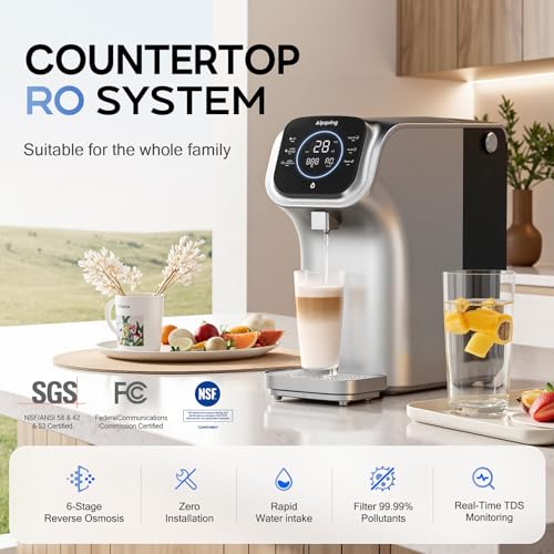 Super3 Countertop Reverse Osmosis System, 3:1 Pure to Drain, NSF Certified Filters TDS/PFAS/PFOA