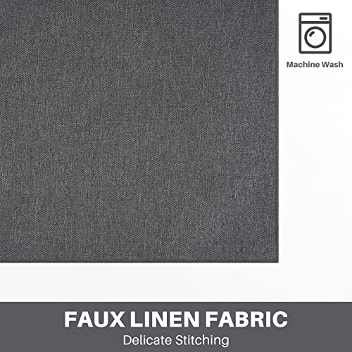 Jehdhe Cloth Placemats Set Of 6, Heat Resistant And Machine Washable Table Mats For Dinning, Linen Table Placemats For Kitchen Decor, 11.8 X 15.7 Inch, Dark Grey #TOP2