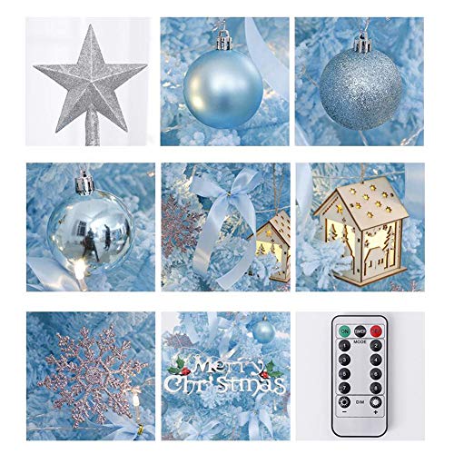 Yumuo Artificial Flocked Christmas Tree, Farmhouse Xmas Pine Tree For Christmas Home Wedding Festival Party Decoration-Bare Tree 300Cm #TOP5