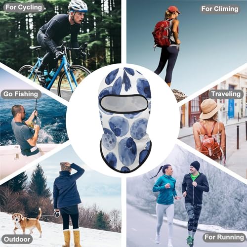 Balaclava para Hombres y Mujeres, Máscara de Esquí Gris Claro, Cubreboca Integral para Ciclismo y Actividades al Aire Libre miniatura 6