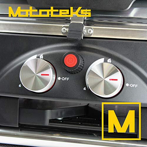 Mototeks, Inc. Portable BBQ Grill Propane Matchless Lighting Foldable CART for Camping Outdoor (Black)