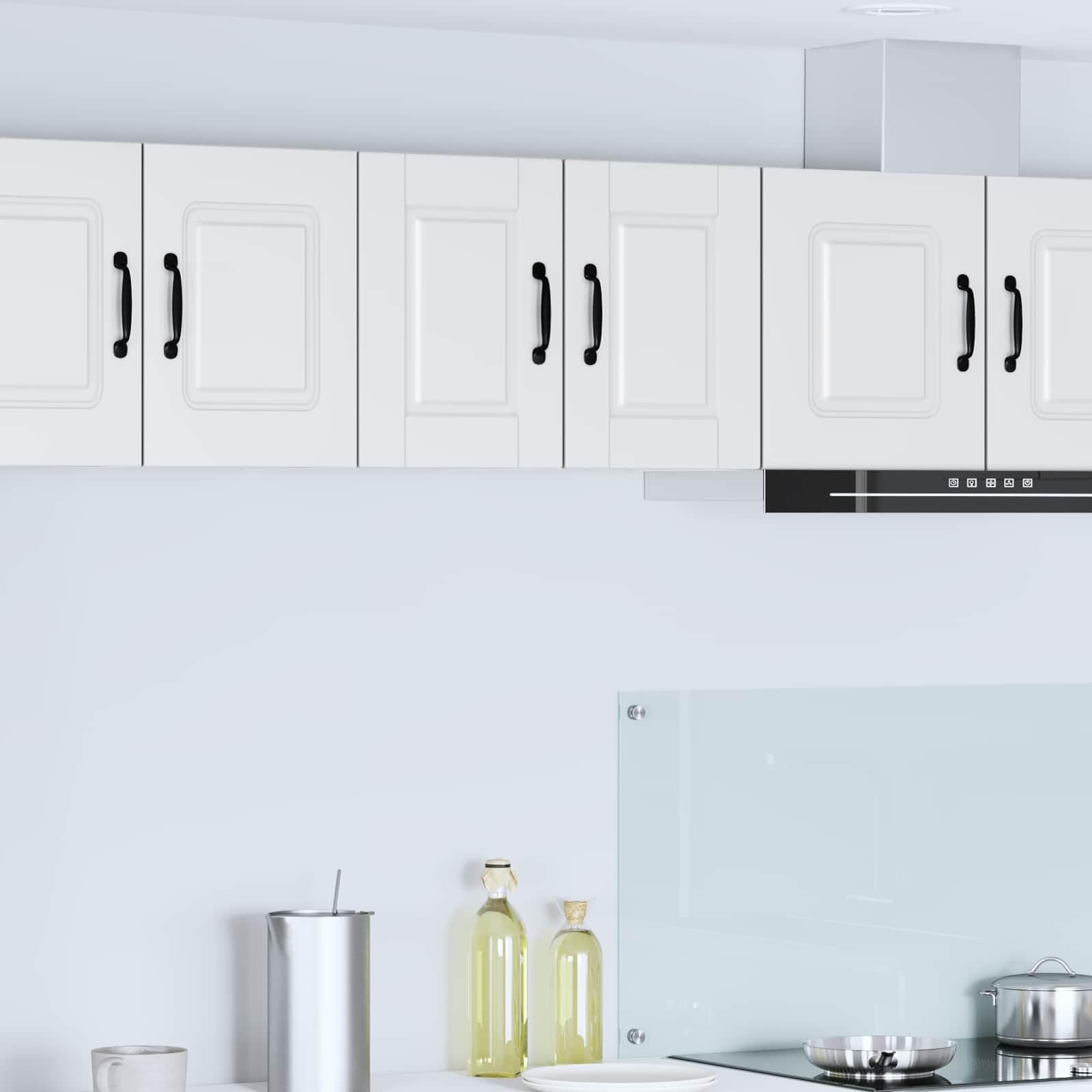 Wandschrank Porto Weiß Holzwerkstoff 30 x 31 x 40 cm mit Regal Wandmontage Küchenschrank für Aufbewahrung Stauraum und Moderne Küchenorganisation