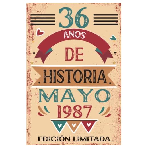 36 Años De Historia Mayo 1987: Libro de visitas, cuaderno, 110 páginas de felicitaciones, idea de regalo, regalo Para la esposa, novia, mujer, La madre
