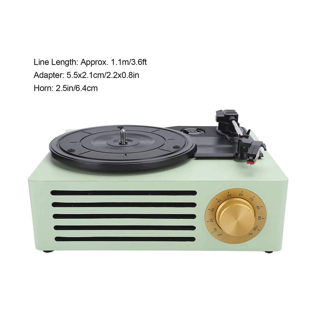 Grammofono retrò, giradischi in vinile, supporto dischi in vinile 7 pollici, 10 pollici, 12 pollici, 33/45/78 giri/min la riproduzione, supporto uscita RCA