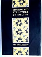 Bonding and Structure of Solids 0854034358 Book Cover
