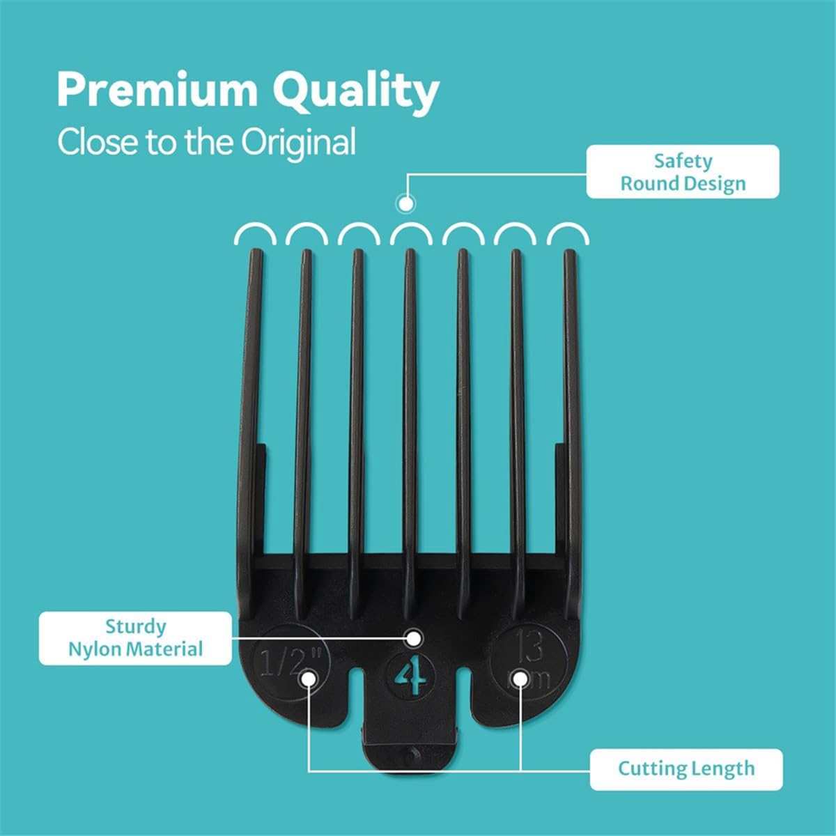 10-teiliges Clipper Guards-Set For Die Meisten, Kompatibel Mit Wahl, Kompatibel Mit Babyliss, FX870 Clipper Guides Ersatz – 1/16 Zoll Bis 1 Zoll