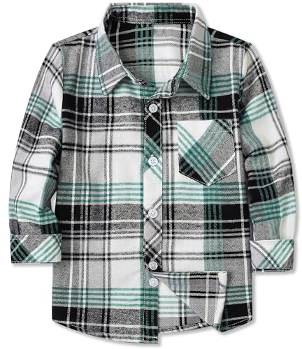 Image of Betusline Boy and Men Button Down Plaid Shirt | Soft,Breathable and Comfortable Fabric