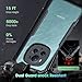 Ltezixal Case Compatible with Honor Magic 6 Pro, [Droproof] [Sweat-Proof] [Fingerprint-Proof] Shockproof Protective Phone Case Fits Honor Magic 6 Pro, Clear Black
