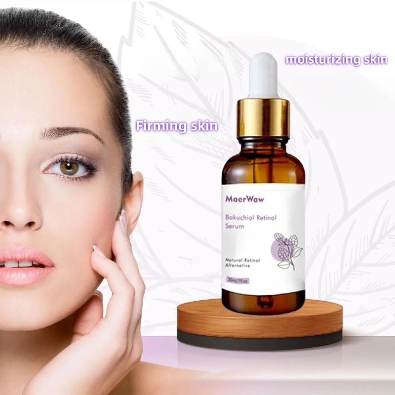 Advanced Bakuchiol Retinol Rejuvenation Serum - For Face Anti Aging Wrinkle Care and Hyaluronic Acid With Moisturize, Wrinkle Reduction Skin Firming & Smoothing, Vitamin C to Brighten - Image 6