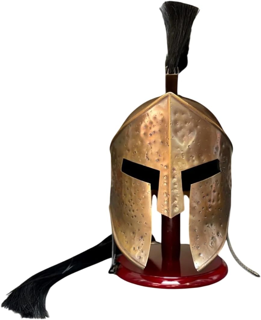 ARTIZANSTORE Great King Spartan Helmet/300 Movie Spartan Helmet/Medieval Greek Roman Helmet/Battlefield Warrior Costume/Halloween Cosplay