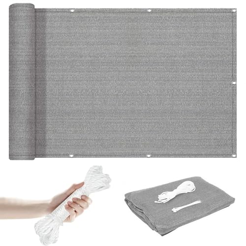 Voile d'ombrage avec oeillets résistant au vent pour sécuriser le balcon - 2