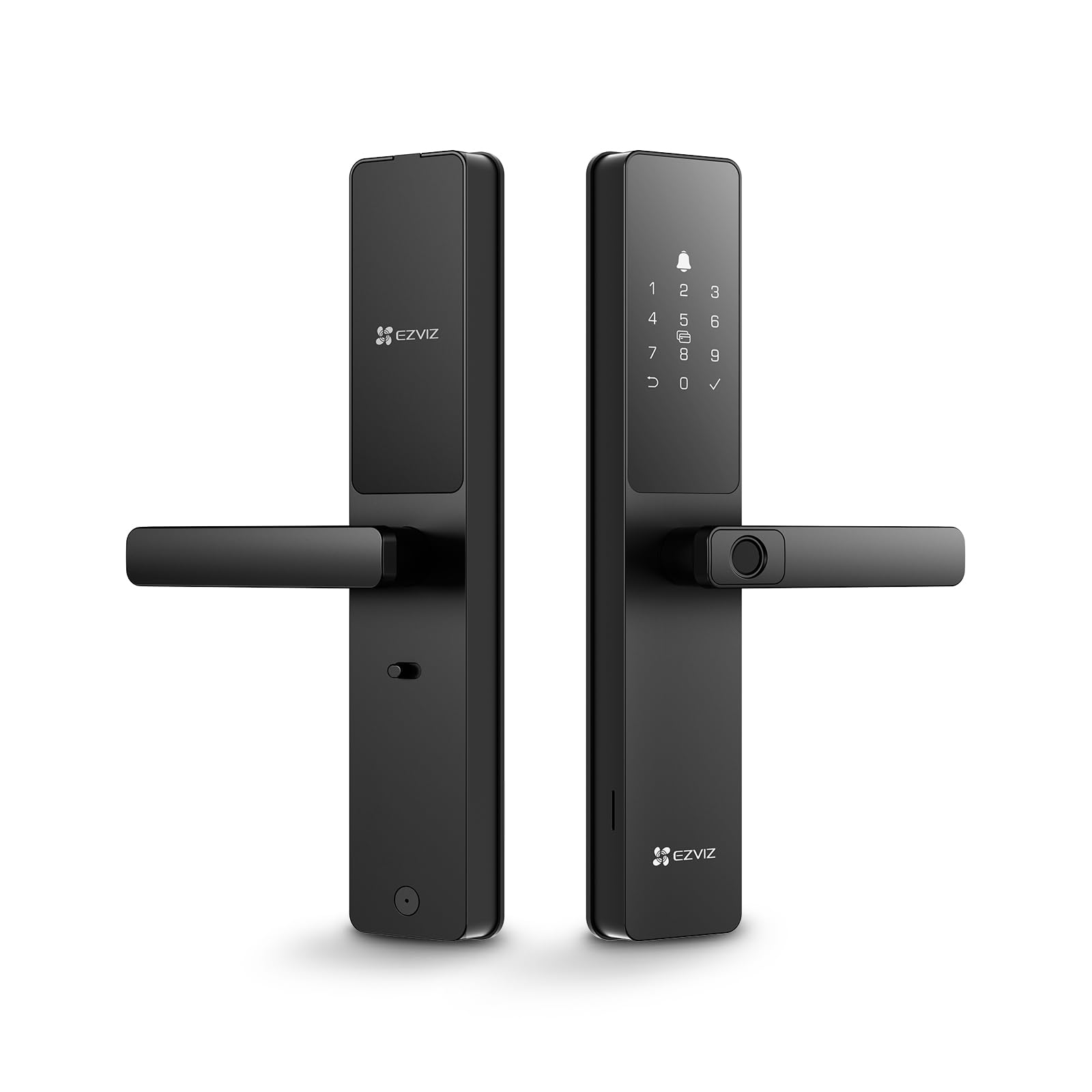 EZVIZ Smart Lock Y2000, 7-in-1 Smart Door Lock & Keyless Entry Door Lock, Built-in Wifi Fingerprint Access, Weather-Resistant, Child Safety Lock for Home, Apartment, Villa, Office, Hotel (5085)