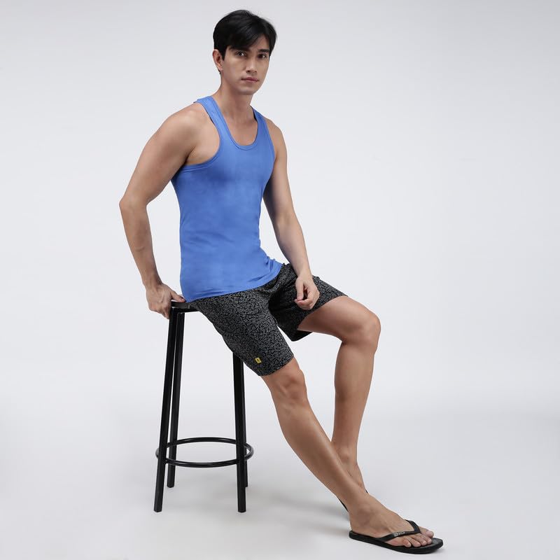 Image of Amul Comfy Men's Cotton Vest | Round Neck Sleeveless | Seamless Body for Superior Comfort | Ultra-Soft Hand Feel | 100% Pure Cotton Innerwear | Color May Vary
