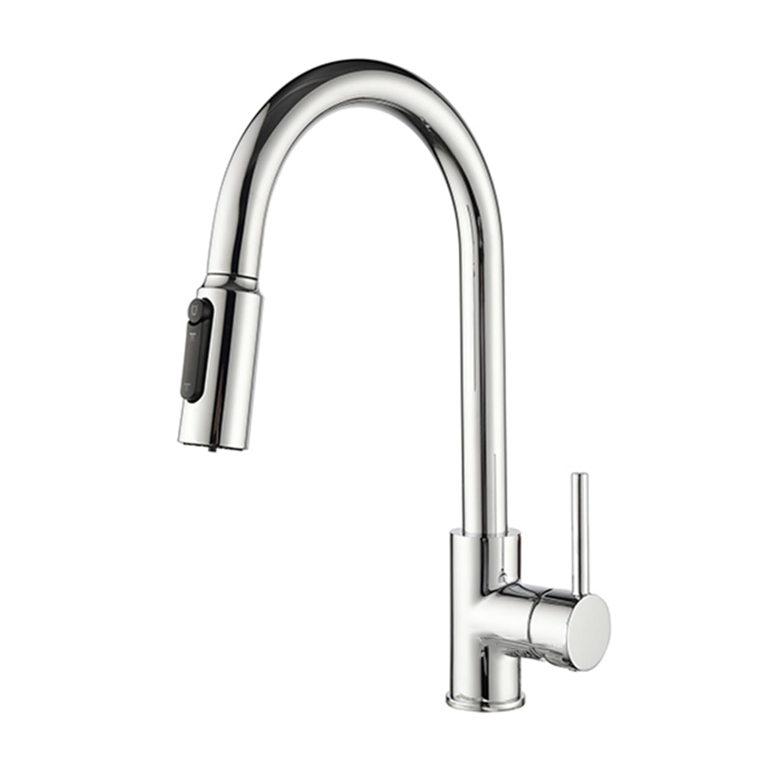 GLETSF Brushed Nickel 3-Way Kitchen Faucet with Pull-Out Spray High Arc Water Filter & Purifier 3-in-1 Mixer Tap for Easy Cleaning & Convenience,Black