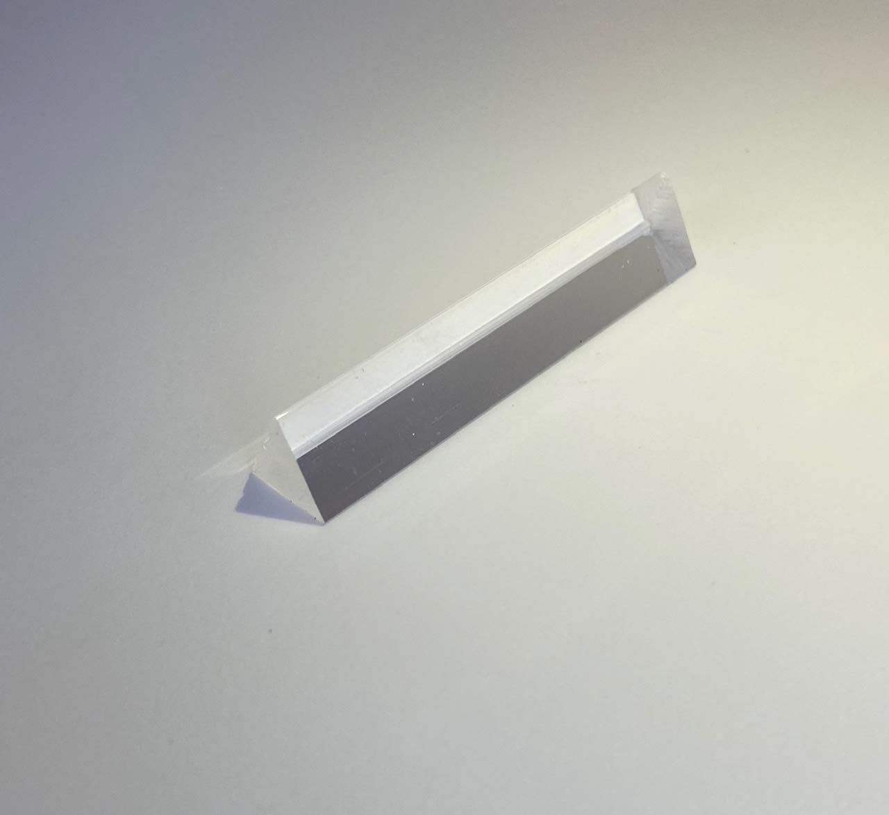 PLAST ZONE - Barra triangolare trasparente in plexiglass da 1 METRO (15 x 15 x 15 mm)