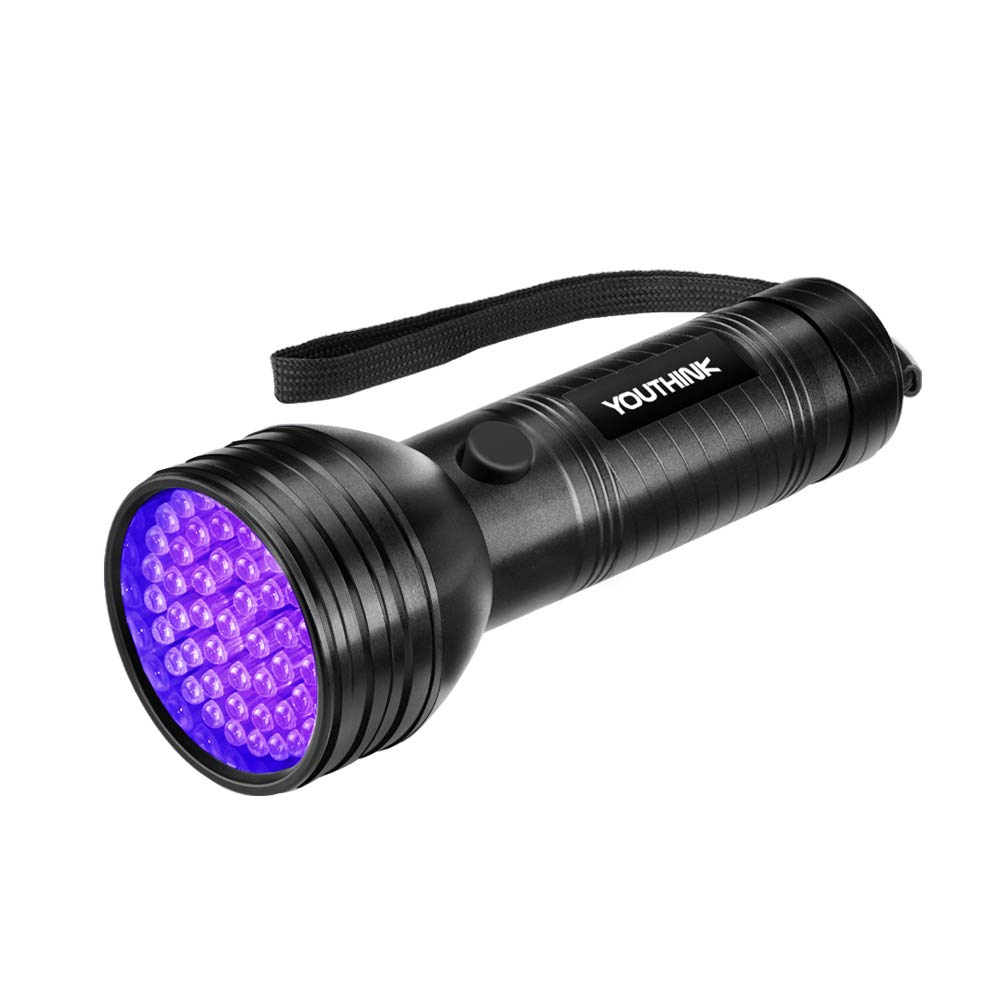 Pssopp 51 Leds UV Linterna Negra Mascotas Detector de orina Detec...