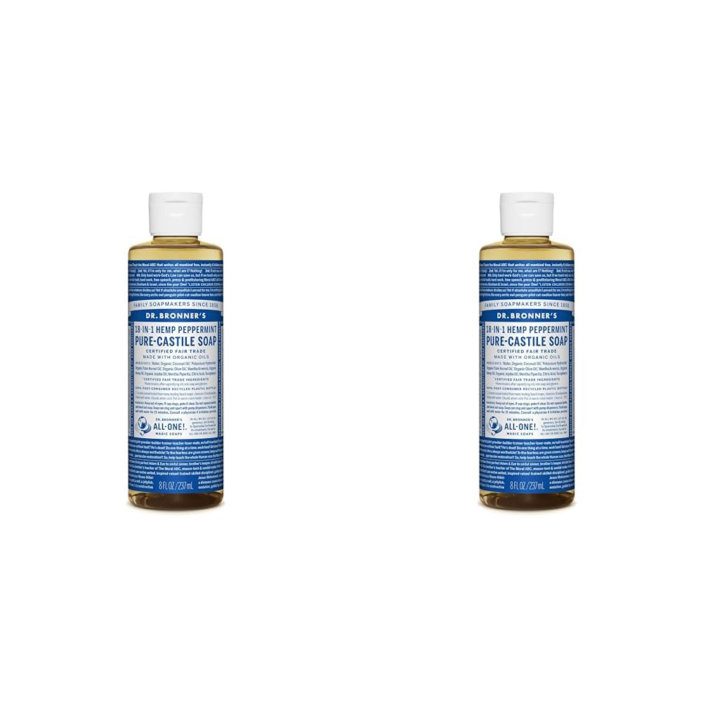 Dr. Bronner's PureCastile Liquid Soap (Peppermint, 8