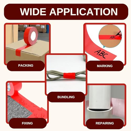 Image of Heavy Duty Waterproof Duct Tape - Strong Adhesion, No Residue, Indoor & Outdoor Use - Works on Metal, Wood, Glass & More (2 inch inch * 60 Yards)