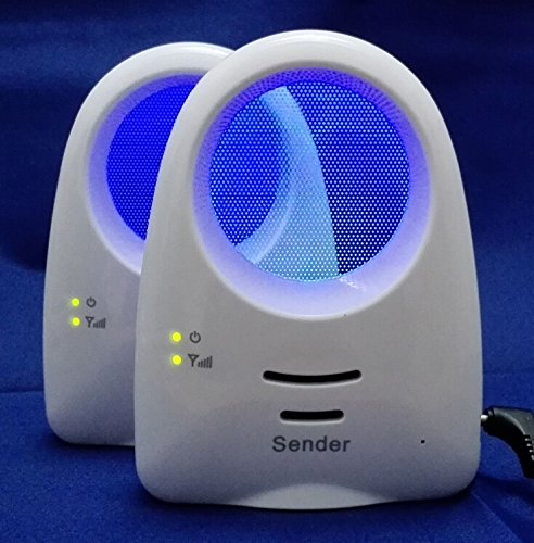 BW® Nuovo monitor audio digitale per bambini, suono chiaro citofono unidirezionale, tre ninne nanne, illuminazione ambientale giallo ultra freddo
