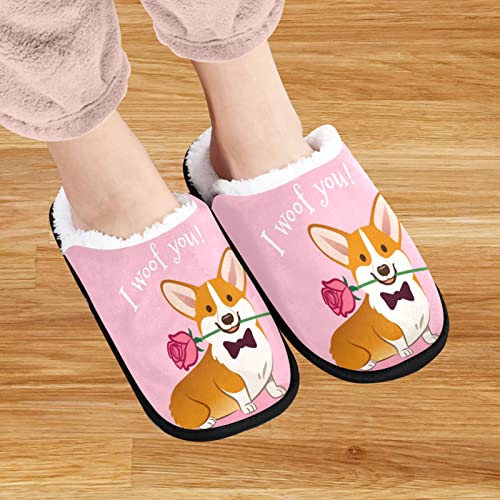 visesunny Slippers for Women Mens Winter Warm Memory Foam Cotton Home Slippers Soft Plush Fleece Slip on House Slippers for Girls Indoor Outdoor Shoes4