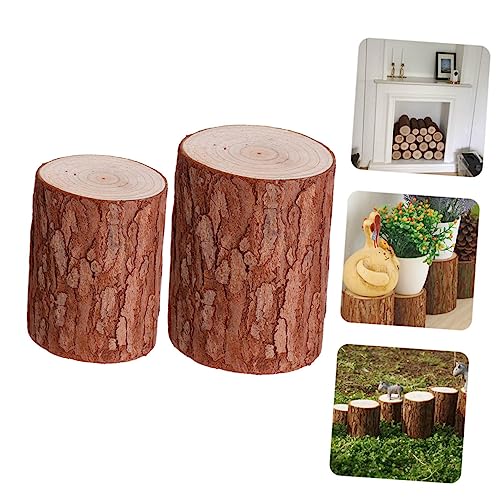 Totority Lifelike Mini Fir Wood Stump 3.15X4.33X2.17 Inch Model Toy for Photography Props Home Office Table Centerpieces Creative Decorative Scene by Totority - Used condition - Image 8