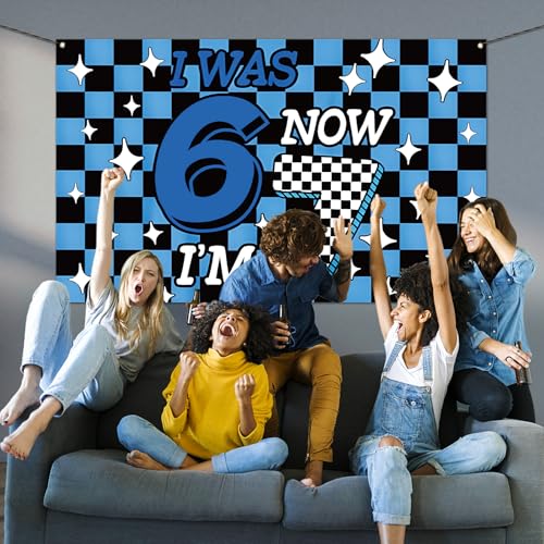 Fondo fotográfico azul cuadros 110×180cm miniatura 4
