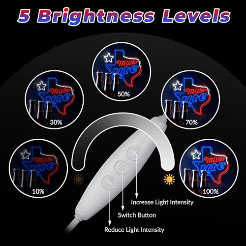 Image of Beer Neon Sign Texas Map Shape Neon Lights Dimmable Beer Light up Sign for Man Cave Pub Home Bar Party Bedroom Club Pub Bistro Decor USB Powered