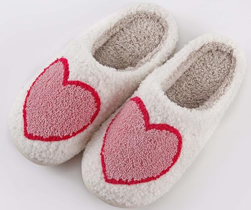 Image of Comfy House Slippers For Women Men, Ladies Fuzzy Bedroom Slippers,indoor Outdoor Memory Foam Shoes