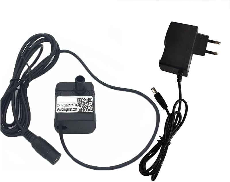 Submersible Sump Pump 12V DC Brushless Water Pump SR1020 Adjustable Flow 0.6-1.6M Water Height Small Cooling Cycle Transfer Pump (Color : Without hose, Size : 1020 package G)