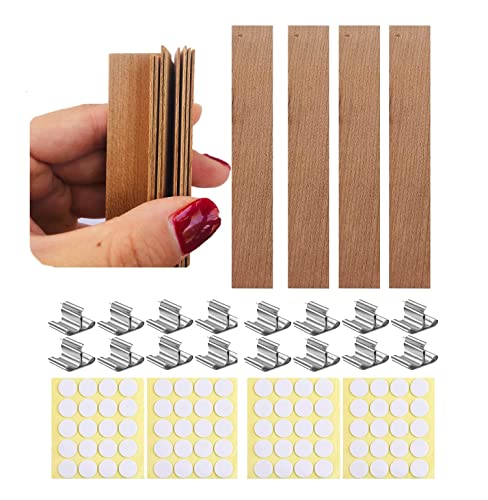 Mechas de madera para velas con 150 clips base miniatura 2