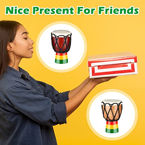 5 Pcs Instrument Necklaces Djembe Drum Mini Pendant African Drum Wooden Classic Hand Congo Drums Jewelry Necklace Drums And Percussion For Teens Men Women Charms, Party Supply School Gift For Student #TOP6
