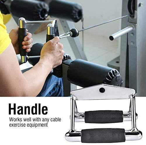 ZOVOTA Cable Machine Attachment Exercise Handle Pull Down Rowing Handle Weightlifting Accessory for Gym Home…