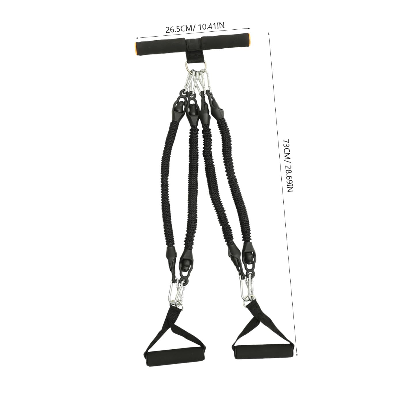 Alipis Corda Elastica per Esercizi con Pedale Resistente e Trazione Multifunzionale per Allenamento Addominali e Fitness in Casa