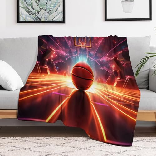 Manta de forro polar para baloncesto franela mullida tacto premium 3