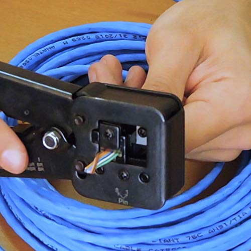 Rolo de 20 metros Cabo SohoPlus Furukawa Cat6 crimpado RJ45 Branco