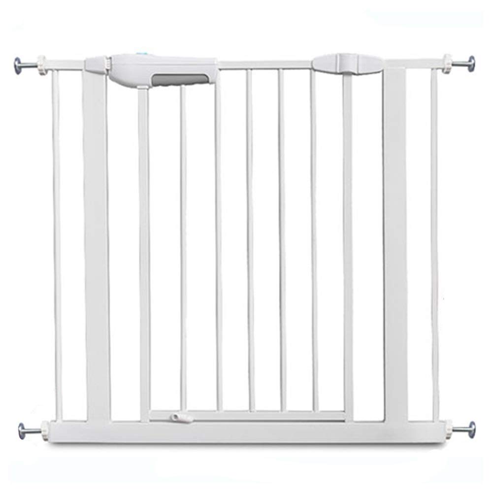 ISCBAFYX Barrera de Seguridad para niños Escaleras Pasar a través de la Valla de Seguridad Independiente Cierre automático Puerta para Mascotas Interior, Tamaño Personalizable (Color:, Tamaño: Ancho