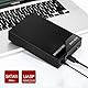 RSHTECH USB 3.0 SATA Festplattengehäuse für 3,5’’/2,5’’ SSD & HDD Externe HDD Gehäuse Festplatten Gehäuse mit USB 3.0 Kabel unterstützt bis zu 6 Gbps & 16TB Laufwerke mit 12V 2A Netzteil, RSH-319