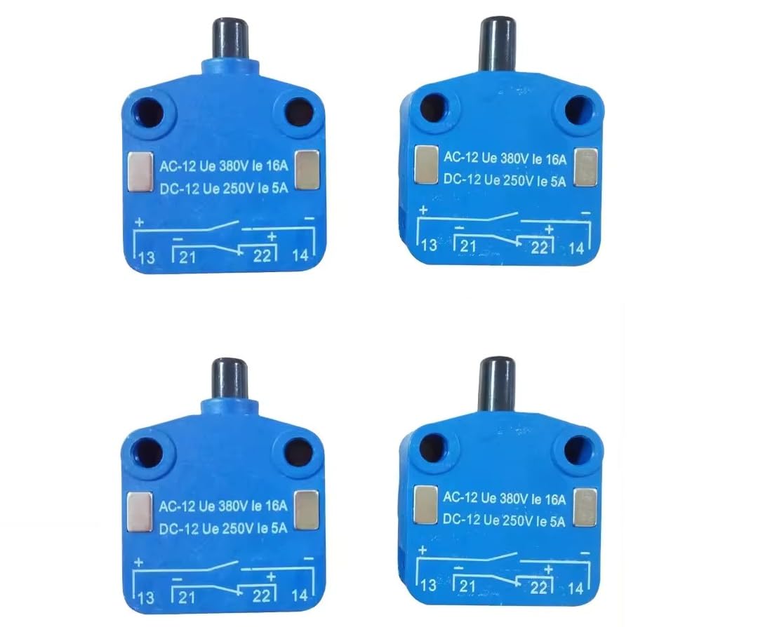 DECENT AIR SYSTEM® 16A 4 Pins Silver Magnetic Micro Switches Limit Switch for Equipment (4)