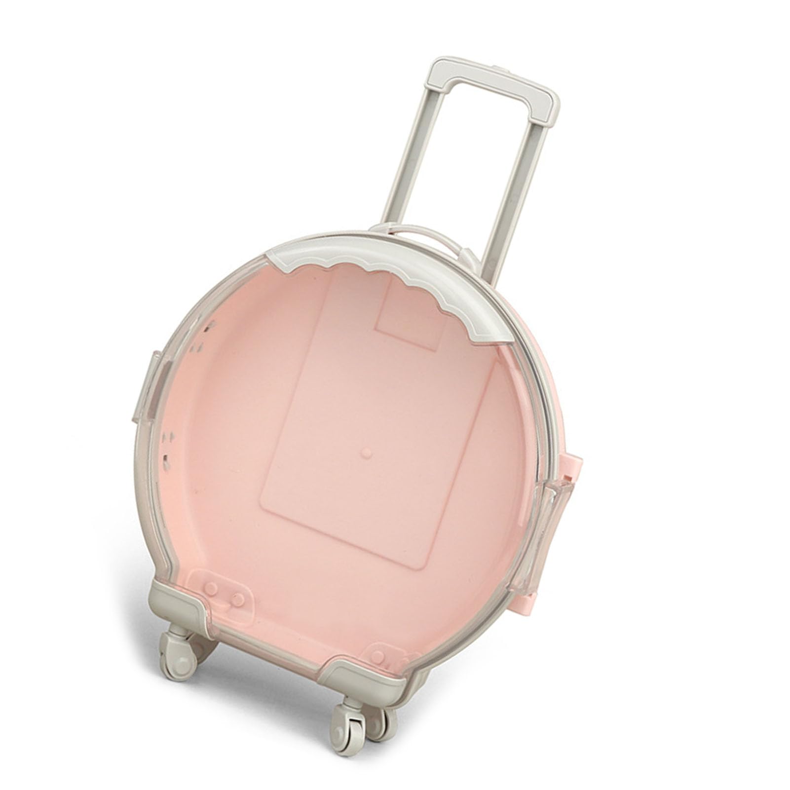 Msiud Kids Suitcases on Wheels, Portable Toy Storage Box with Wheels & Telescopic Handle - Image 2